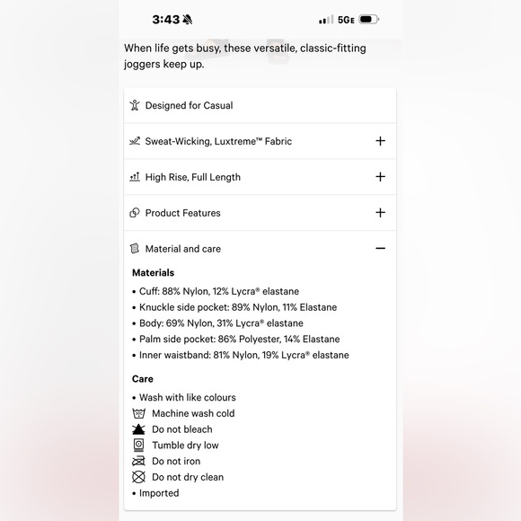 Lululemon Black Joggers - Size 2 - Picture 15 of 15